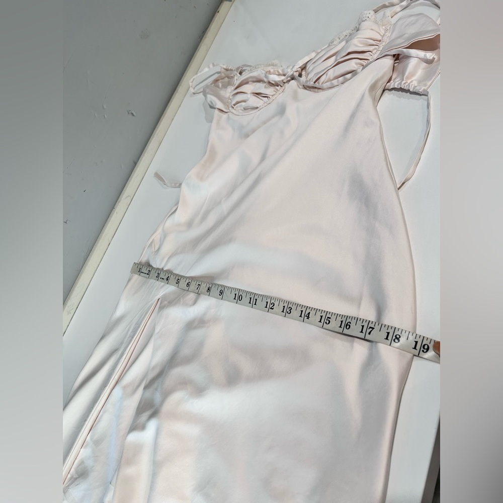 Babyboo Chic Cream Slip Dress with Slit - Picture 14 of 16